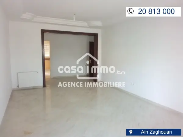 Coquet appartement S+4 a Ain Zaghouen 1 er étage