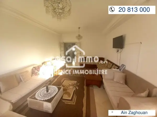 A vendre coquet appartement S+1 dans une résidence R+1 A ain zaghouen