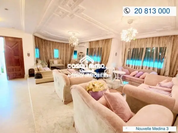 Location Villa S+5 à médina Jadida 3
