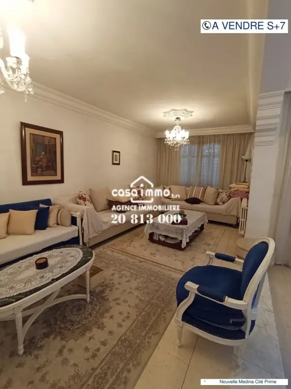 A LOUER VILA S+7 AVEC GRANDE TERRASSE A MEDINA JADIDA CITE PRIME