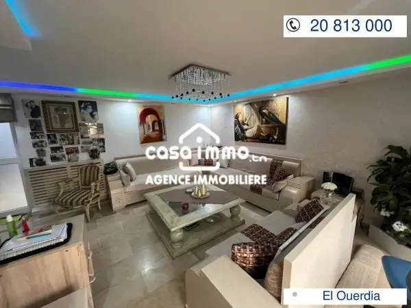 A vendre coquet appartement s+3 à Wardia