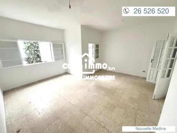 A louer appartement s+3 à nouvelle medina 1