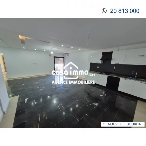 A VENDRE COQUET APPARTEMENT S+2 DIRECT PROMOTEUR A LA NOUVELLE SOUKRA